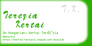 terezia kertai business card